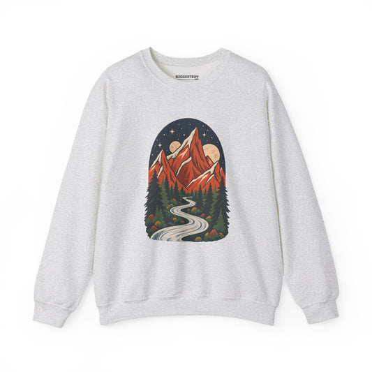 Mountain Maze - Crewneck Sweatshirt