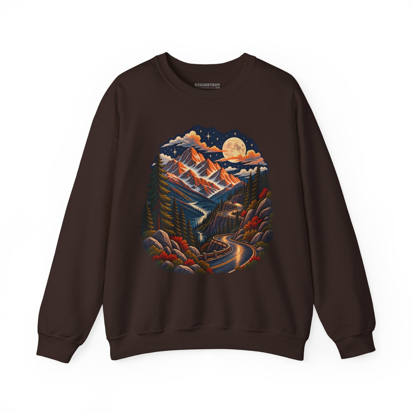 Moonlit Mountain - Crewneck Sweatshirt