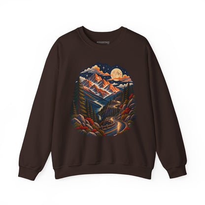 Moonlit Mountain - Crewneck Sweatshirt
