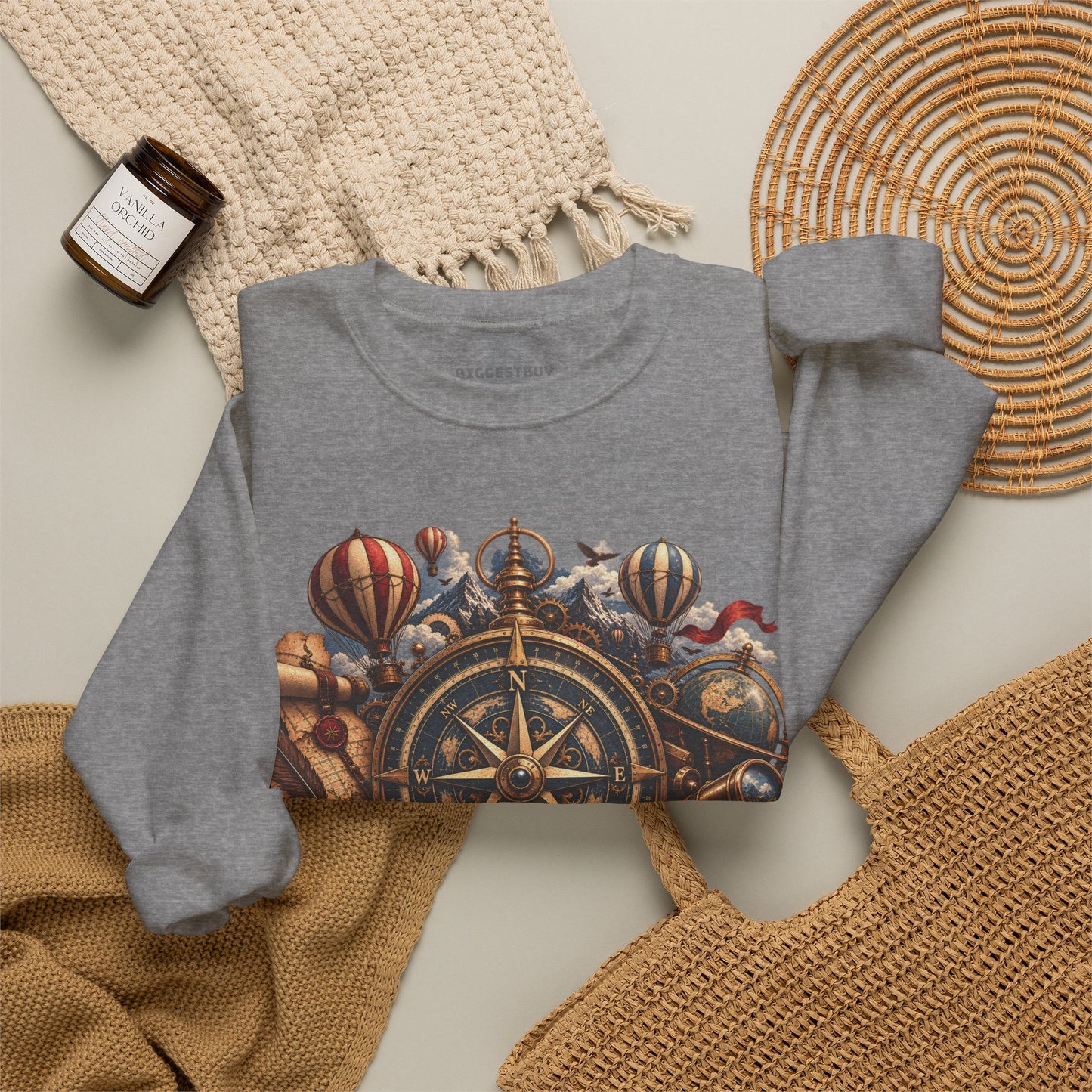 Navigatin Nostalgia - Crewneck Sweatshirt