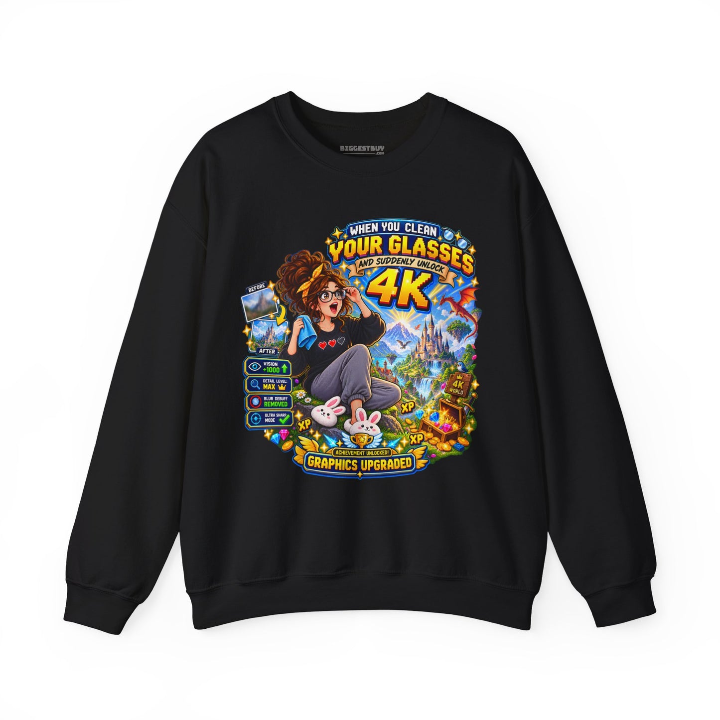 Glasses Galaxy - Crewneck Sweatshirt