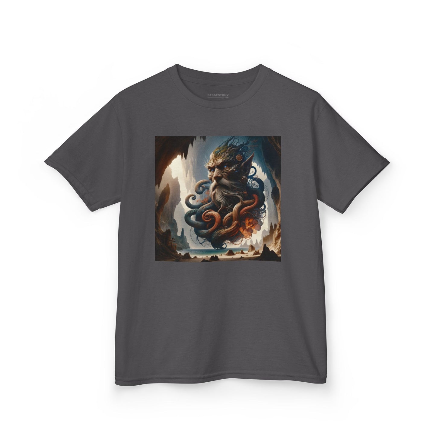 Camiseta | Camiseta Infantil | Algodão Pesado | Mitologia Marinha | Deus do Mar