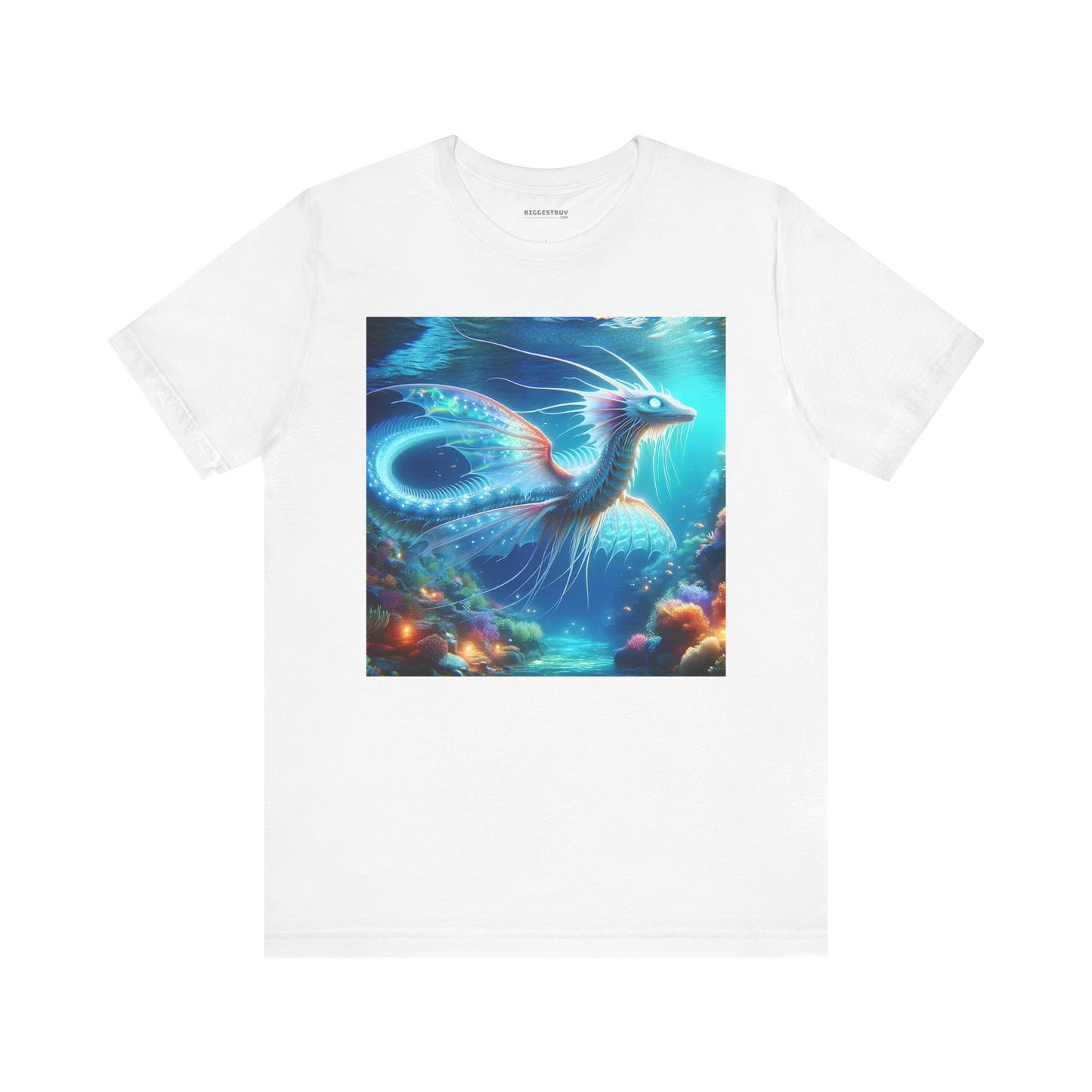 Camiseta | Unisex | Camiseta de punto | Manga corta | Fantasía Acuática | Dragón Marino