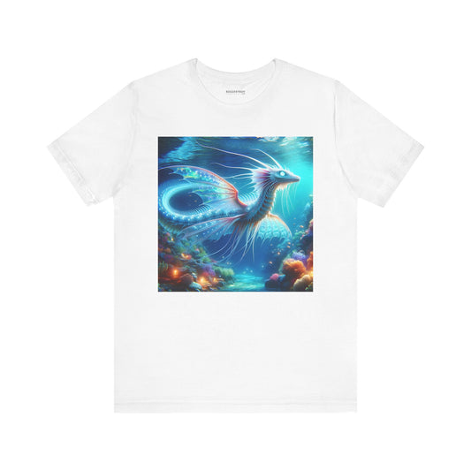 Camiseta | Unisex | Camiseta de punto | Manga corta | Fantasía Acuática | Dragón Marino