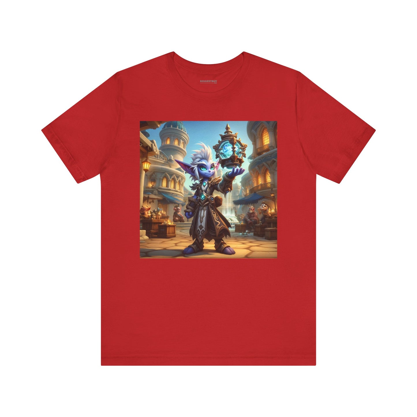 Camiseta | Unisex | Camiseta de punto | Manga corta | Fantasía Arcana | Gnomo Cronómago | Mágico