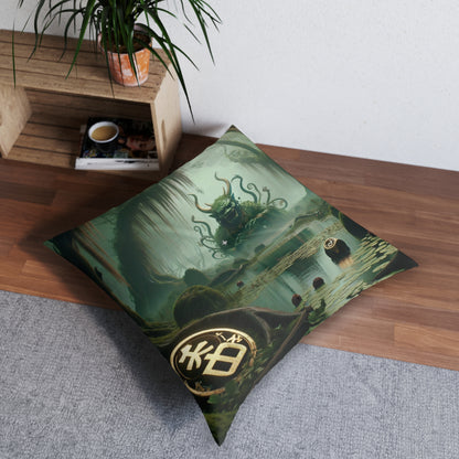 Pillow | Floor Pillow | Tufted | Square | Cosmic Horror | Eldritch | Cthulhu