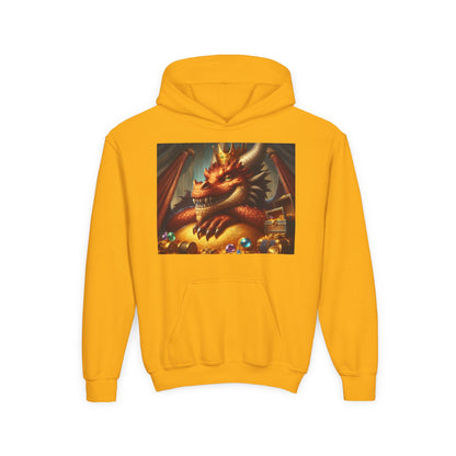 Bluza dresowa | Młodzieżowa | Z kapturem | Gruba mieszanka | Nordycka Mitologia | Fafnir | Smok