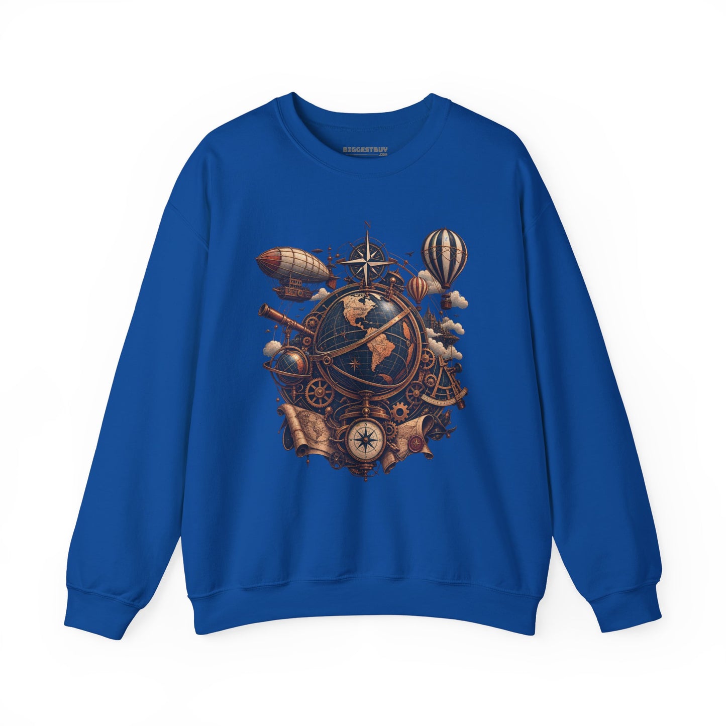 Steampunk Globe - Crewneck Sweatshirt