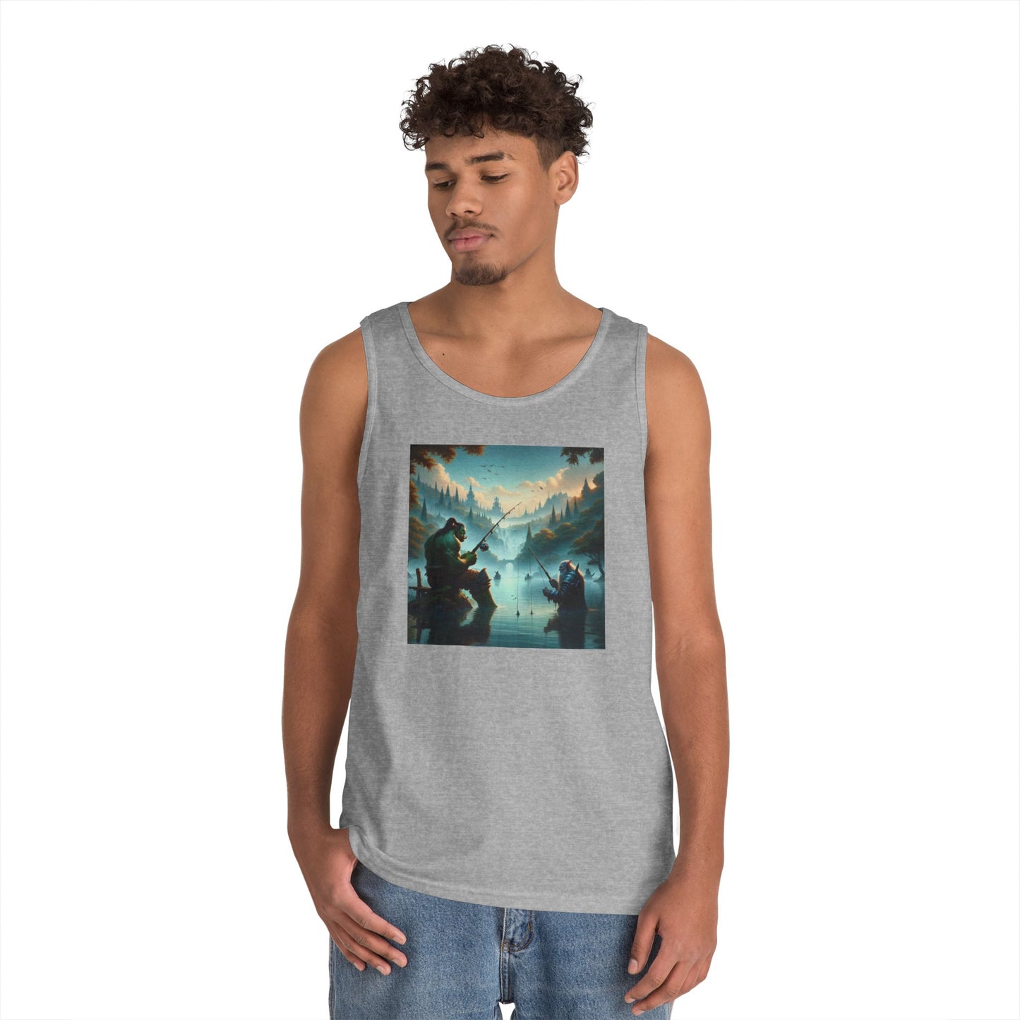 เสื้อกล้าม | ยูนิเซ็กส์ | ผ้าฝ้ายเนื้อหนา | แฟนตาซีสันติภาพ | ออร์คและคนแคระ