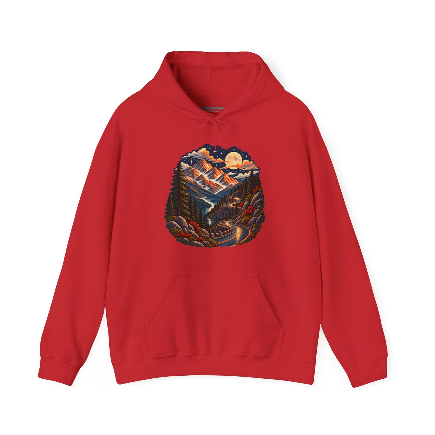 Moonlit Mountain - Pullover Hoodie