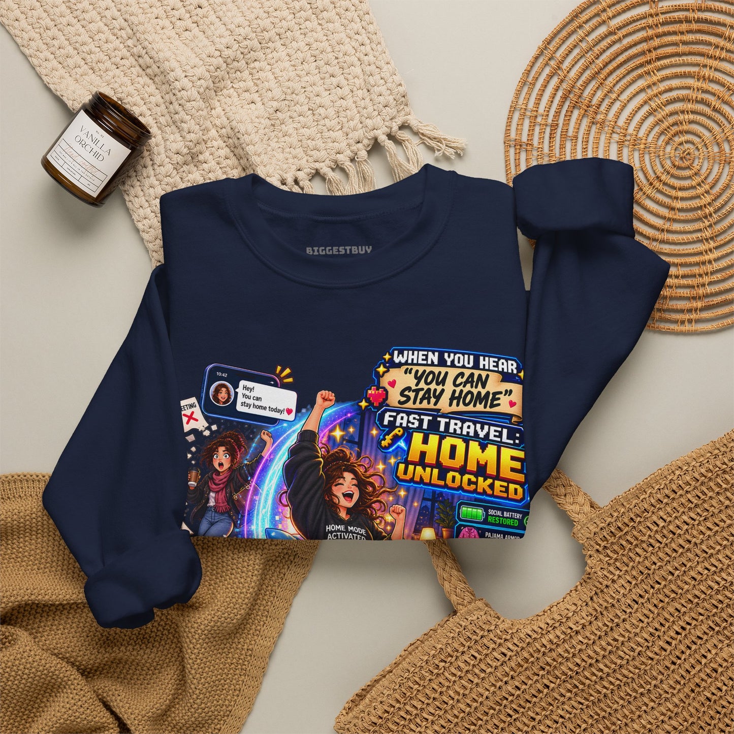 Quarantine Vibe - Crewneck Sweatshirt