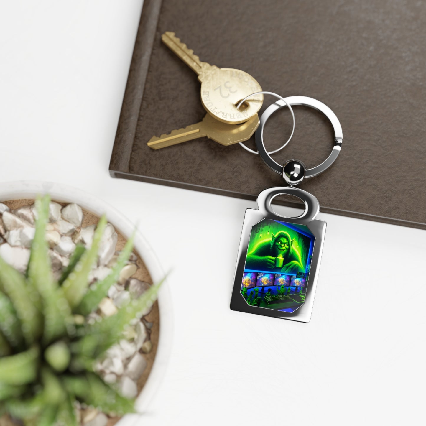 Rectangle Keychain - Trickster Troll