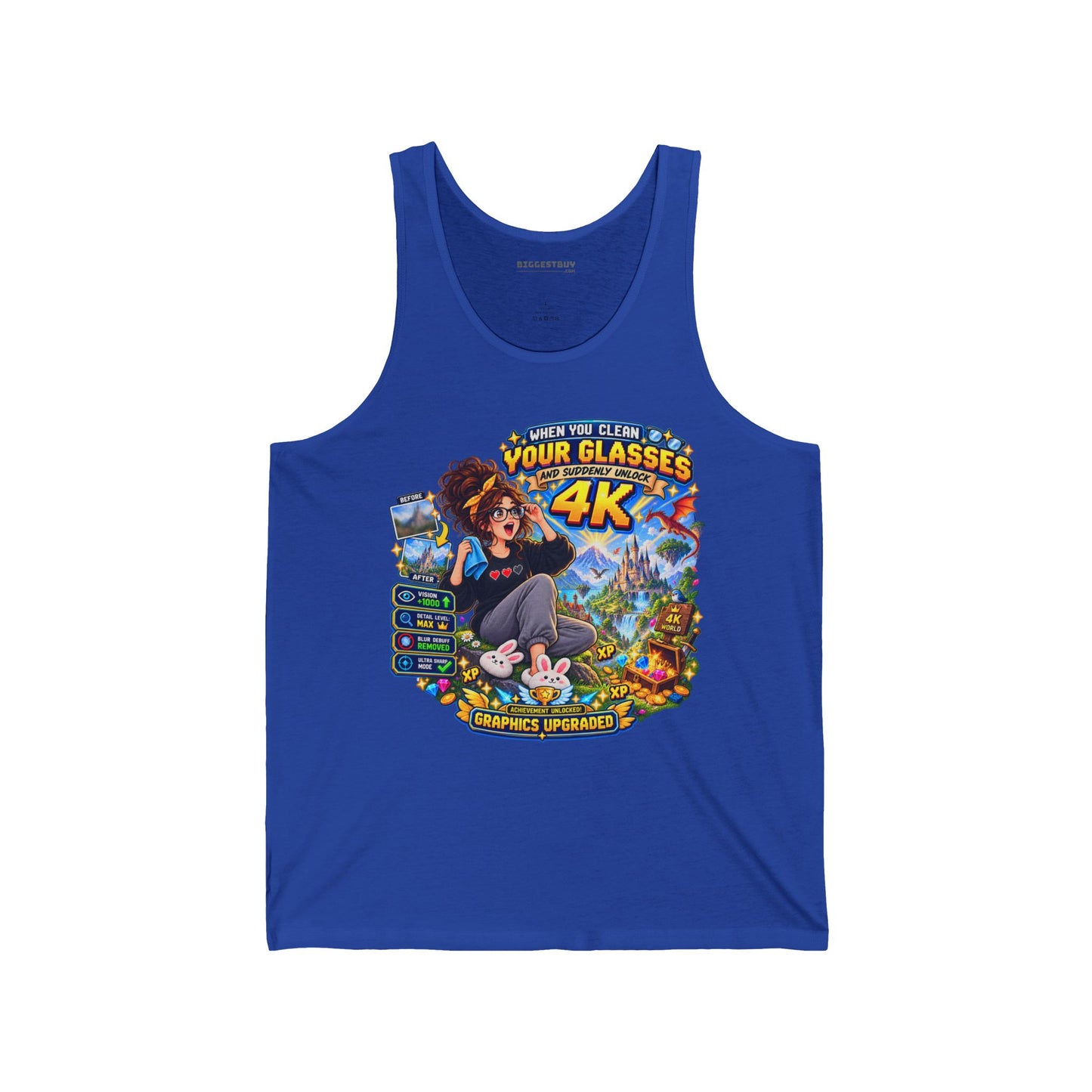 Glasses Galaxy - Jersey Tank Top