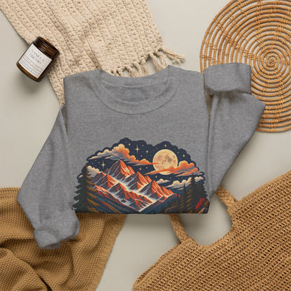 Moonlit Mountain - Crewneck Sweatshirt