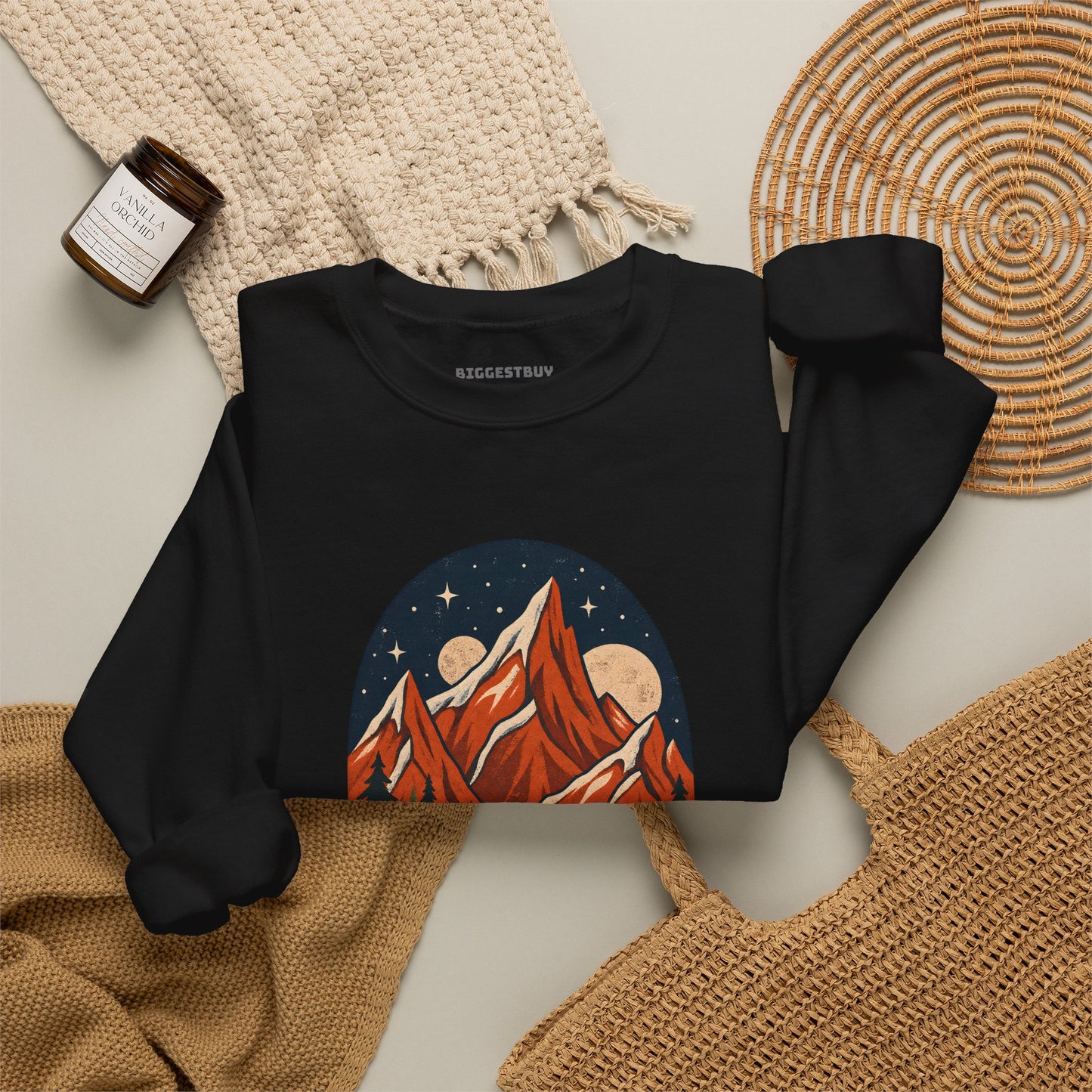 Mountain Maze - Crewneck Sweatshirt