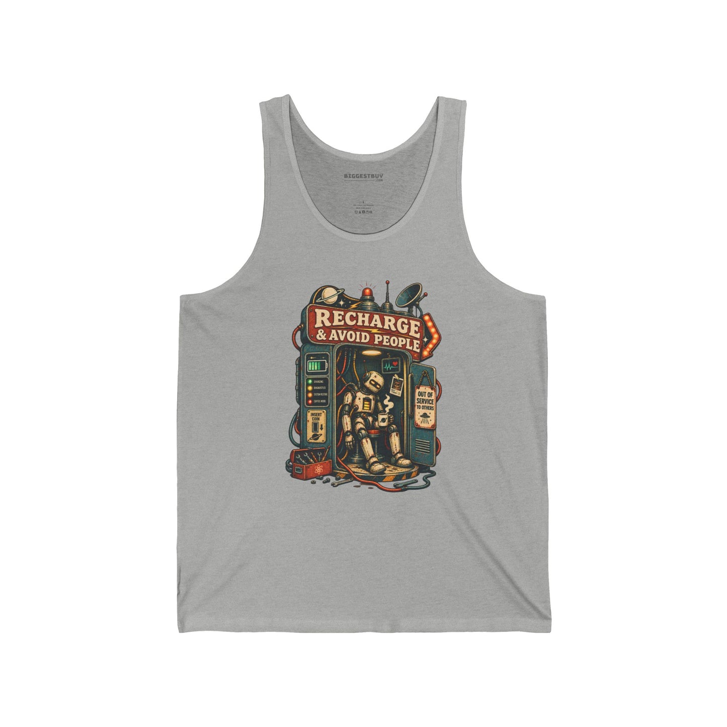 Social Recharge - Jersey Tank Top
