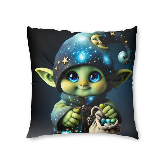 Cuscino | Cuscino da pavimento | Trapuntato | Quadrato | Fantasy | Folletto Celestiale