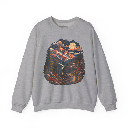 Moonlit Mountain - Crewneck Sweatshirt