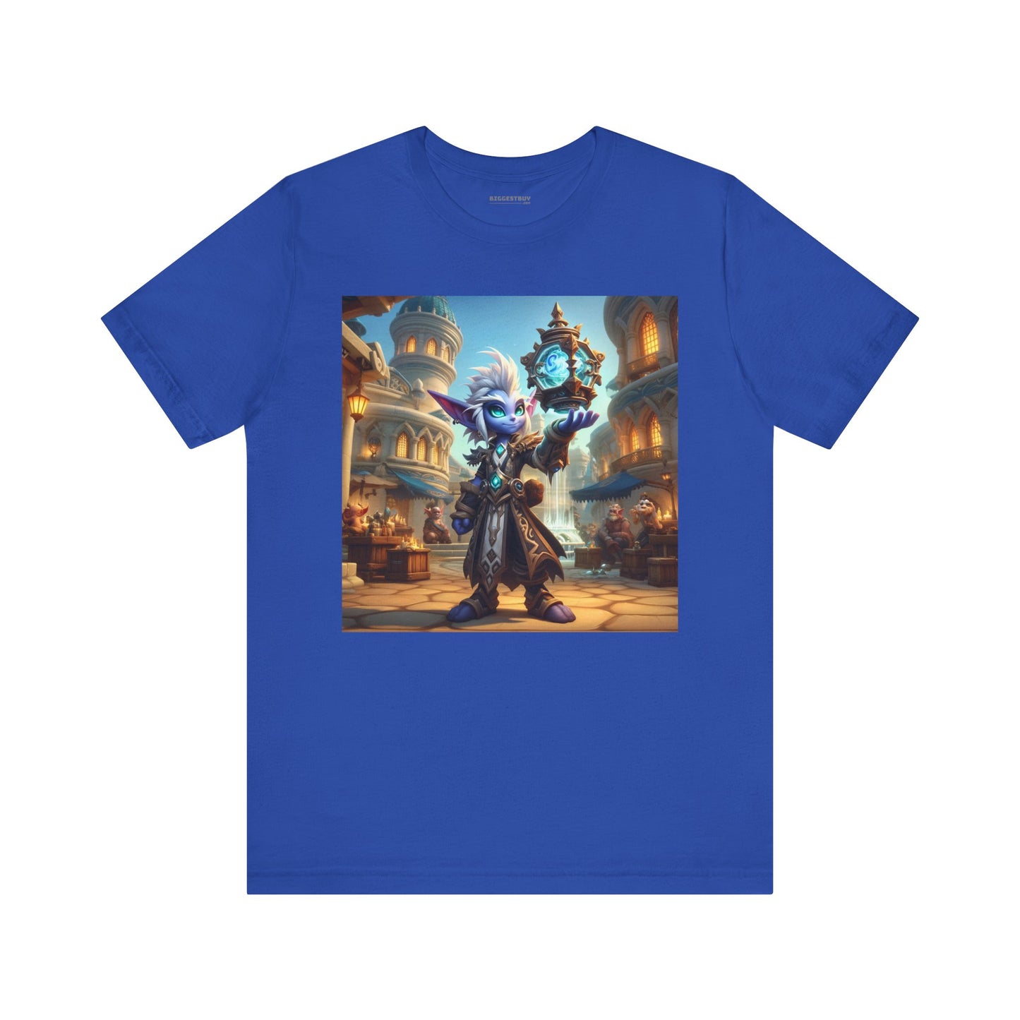 Camiseta | Unisex | Camiseta de punto | Manga corta | Fantasía Arcana | Gnomo Cronómago | Mágico
