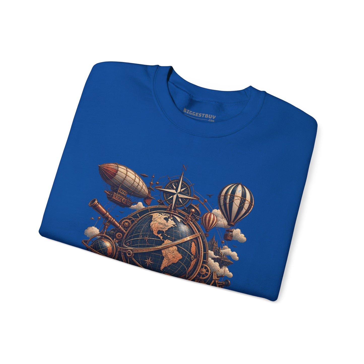 Steampunk Globe - Crewneck Sweatshirt