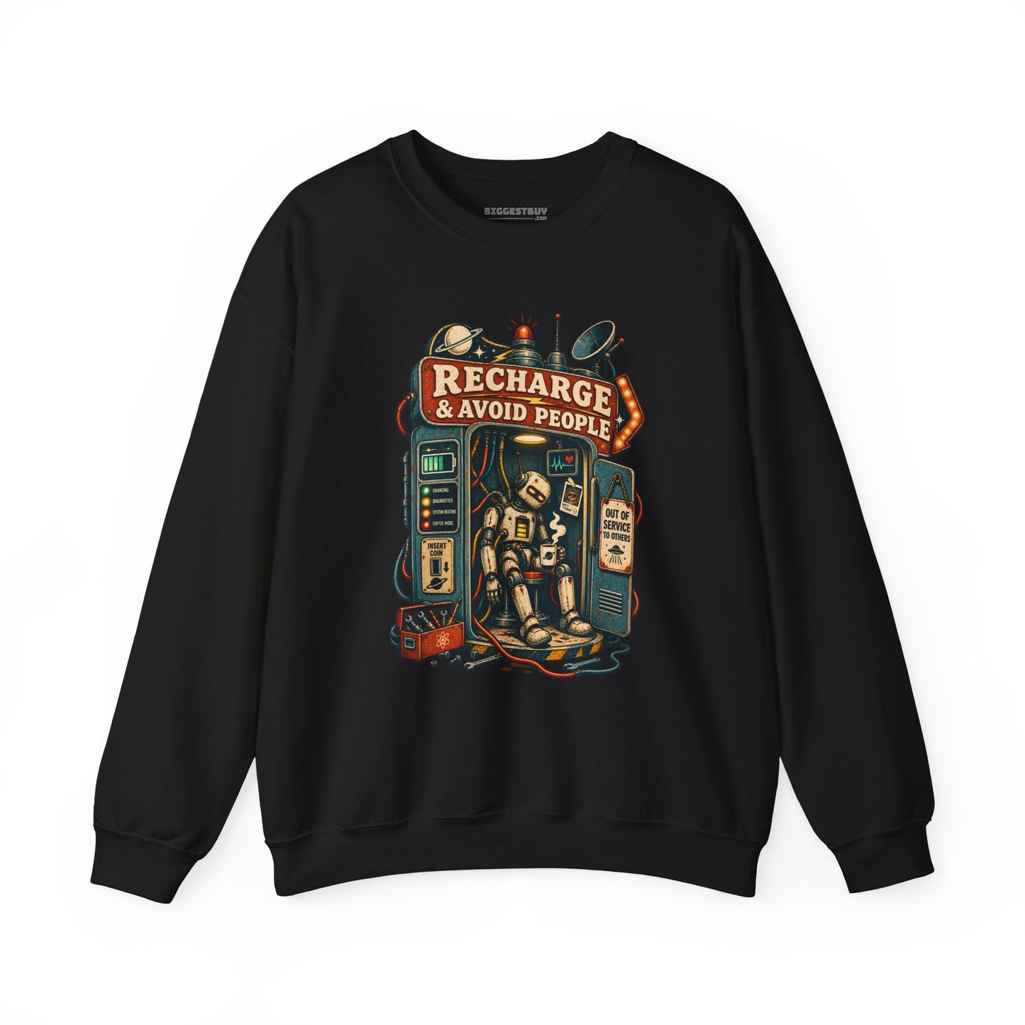 Social Recharge - Crewneck Sweatshirt