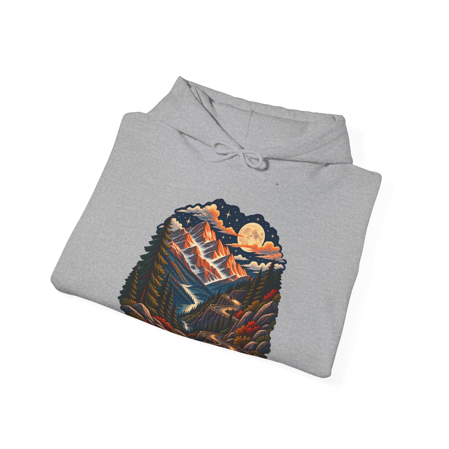 Moonlit Mountain - Pullover Hoodie