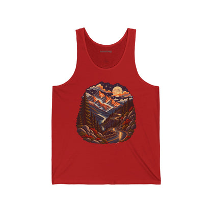 Moonlit Mountain - Jersey Tank Top