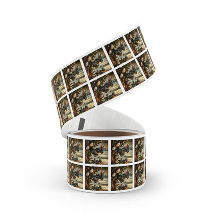 Stickerlabelrol | Vierkant | Steampunk Feeën | Boswachters
