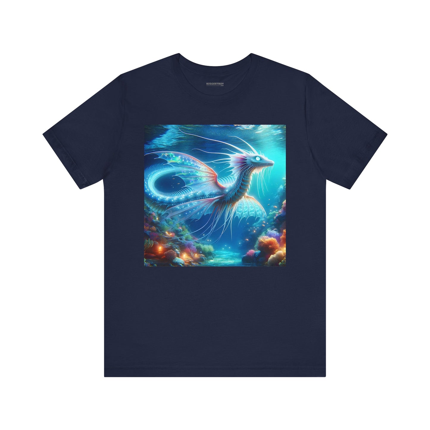 Camiseta | Unisex | Camiseta de punto | Manga corta | Fantasía Acuática | Dragón Marino