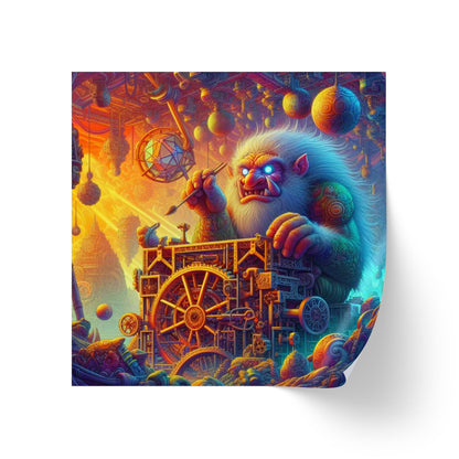 Rolka etykiet samoprzylepnych | Kwadratowy | Mitologia Arktyczna | Mechanik Lodu