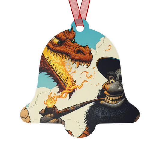 Ornament | Metal | Heroiczne fantasy | Smok i czarodziej