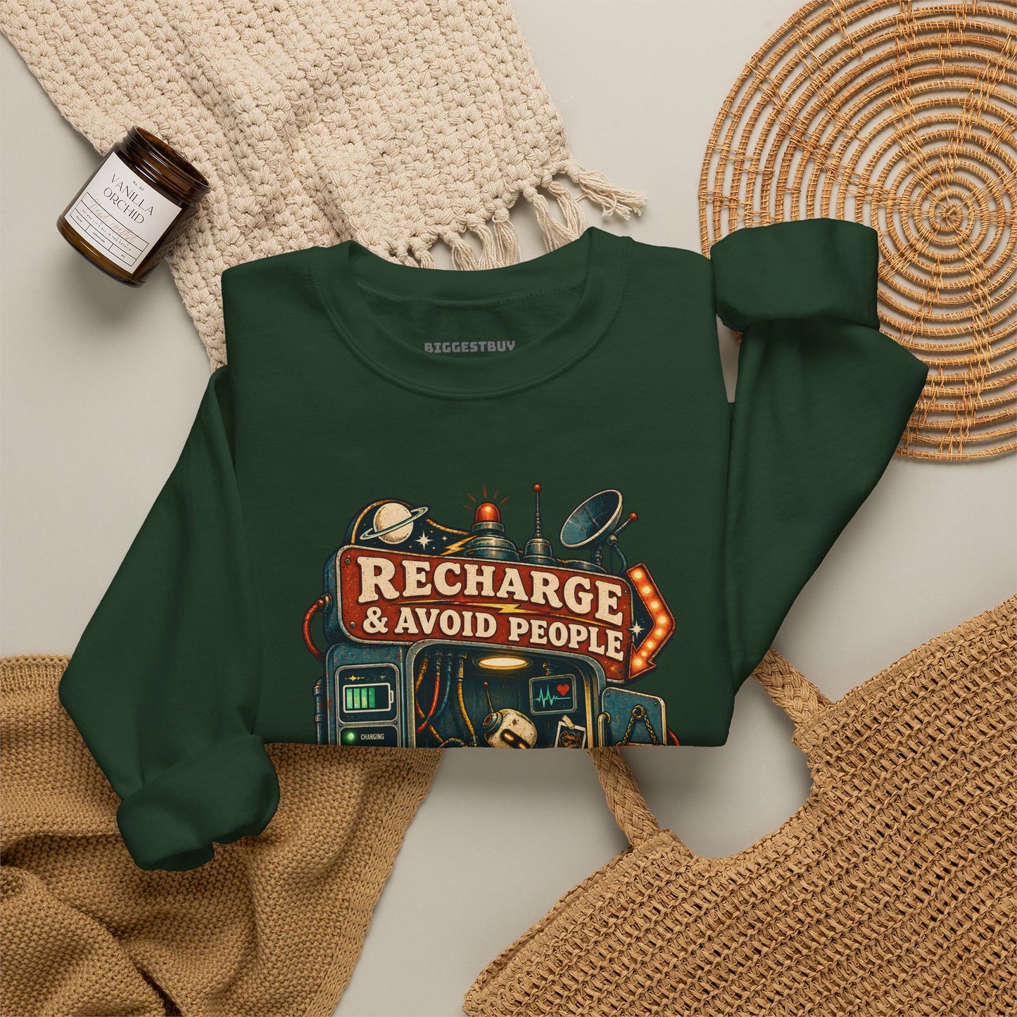 Social Recharge - Crewneck Sweatshirt