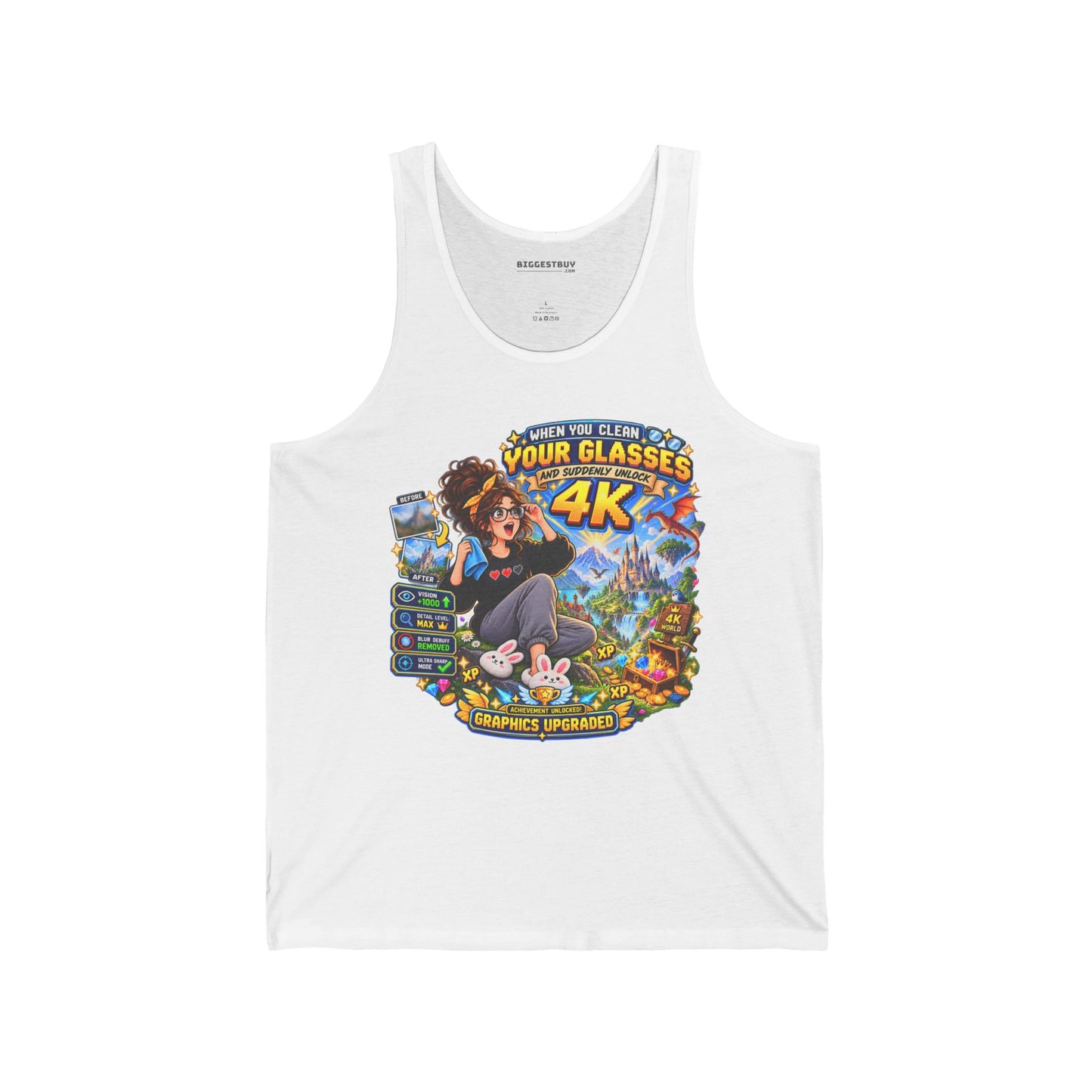 Glasses Galaxy - Jersey Tank Top