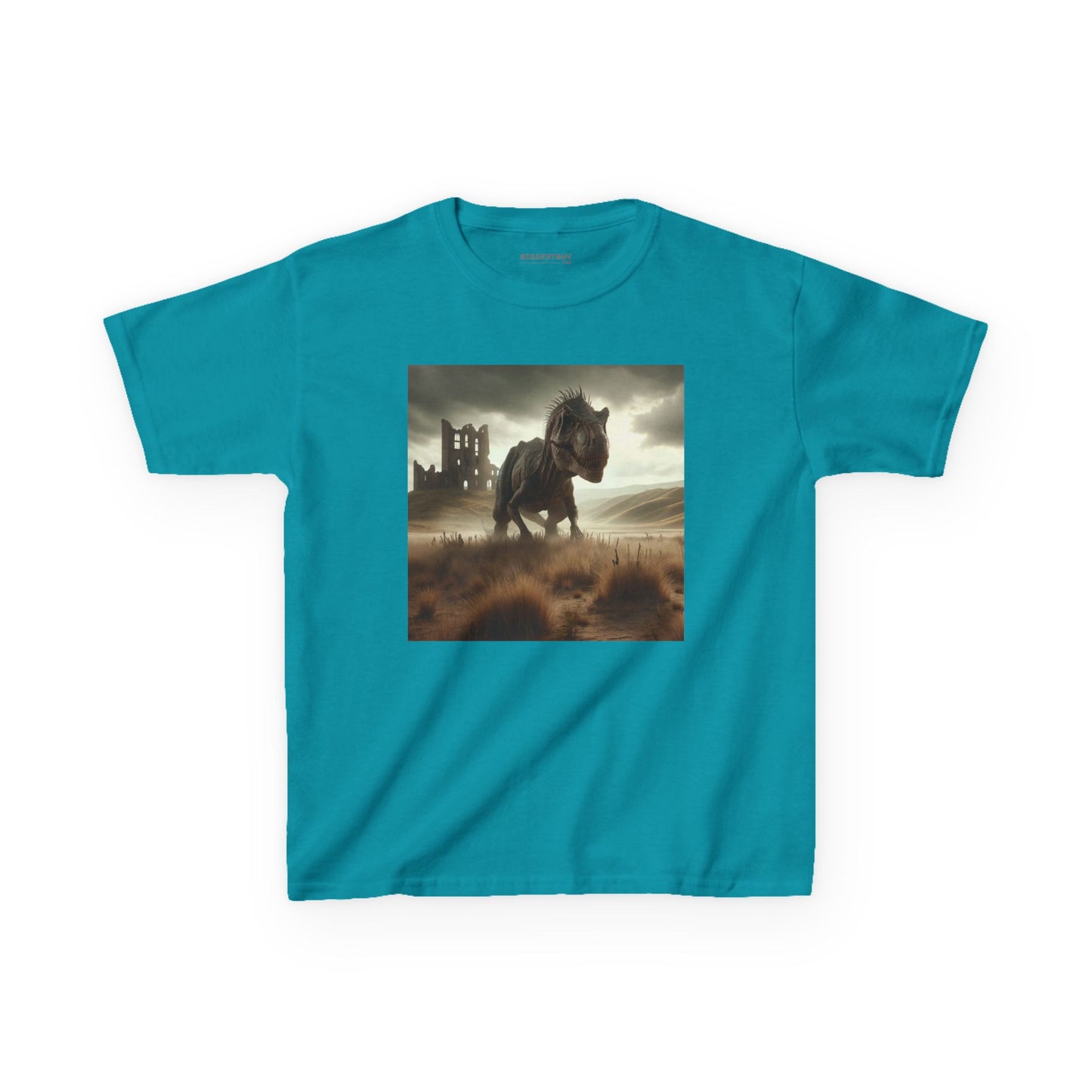 Camiseta | Camiseta Infantil | Algodão Pesado | Ficção Dinossáurica | T-Rex Ancestral