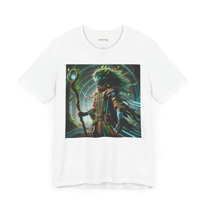 T-skjorte | Unisex | Jersey-T-skjorte | Kort erme | Skogmytologi | Techno-Leshy | Vokter
