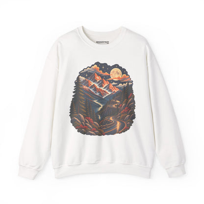 Moonlit Mountain - Crewneck Sweatshirt