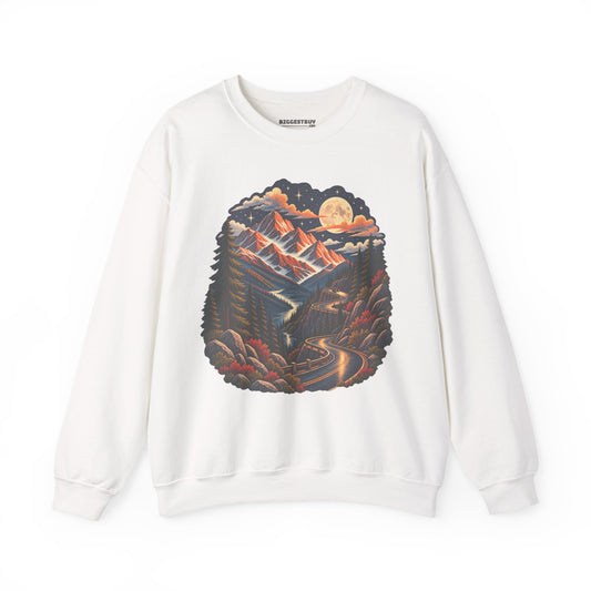 Moonlit Mountain - Crewneck Sweatshirt