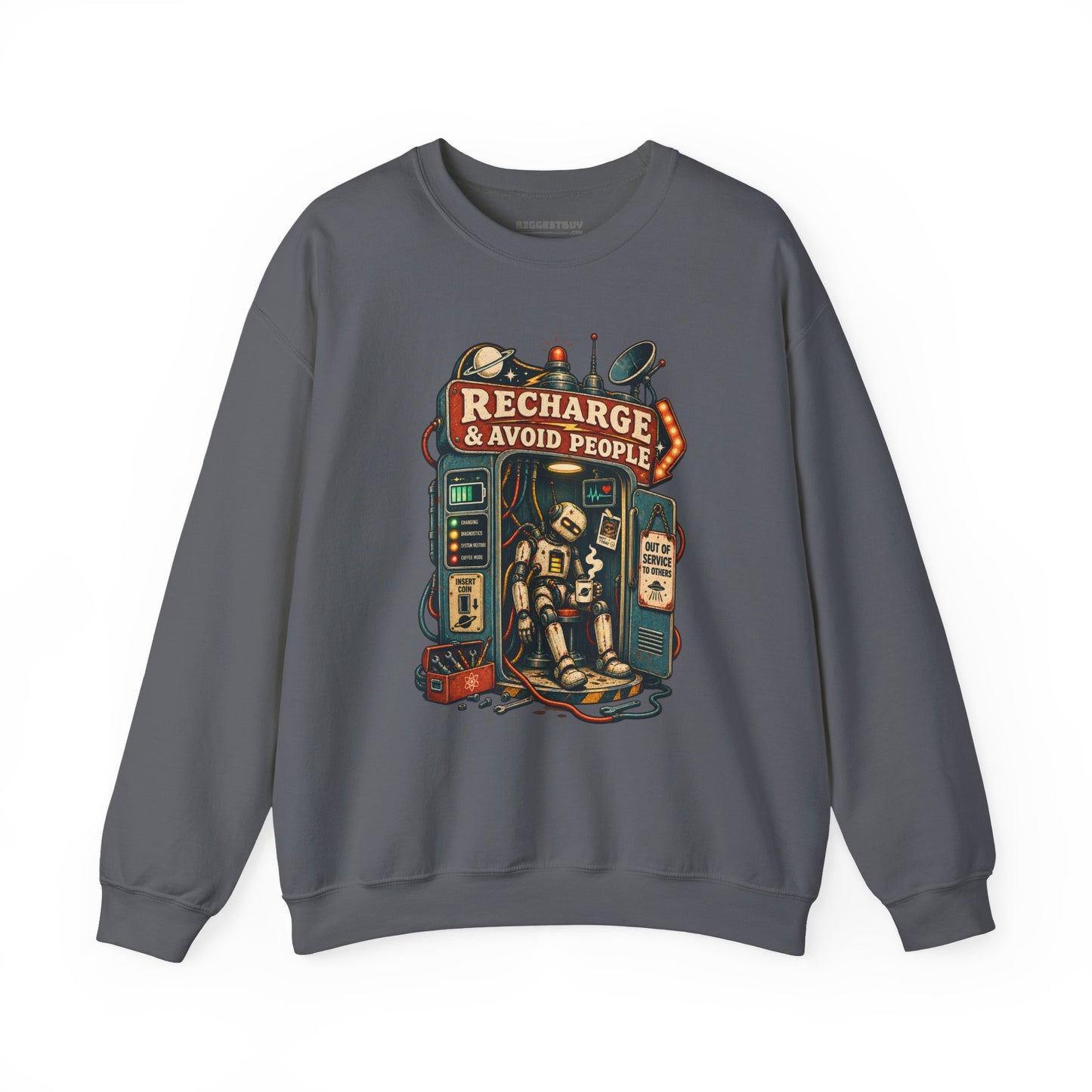 Social Recharge - Crewneck Sweatshirt