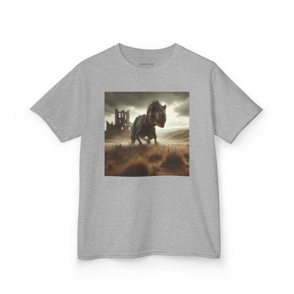 Camiseta | Camiseta Infantil | Algodão Pesado | Ficção Dinossáurica | T-Rex Ancestral