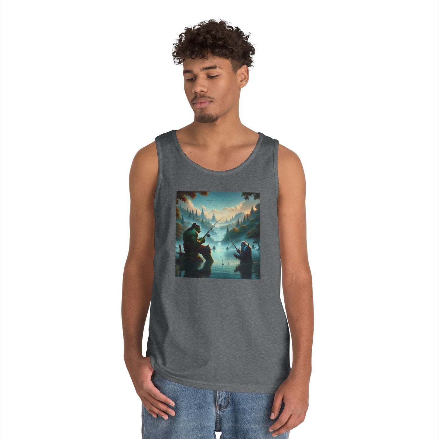 เสื้อกล้าม | ยูนิเซ็กส์ | ผ้าฝ้ายเนื้อหนา | แฟนตาซีสันติภาพ | ออร์คและคนแคระ
