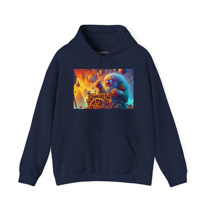 Bluza z kapturem | Unisex | Bluza dresowa z kapturem | Gruba mieszanka | Mitologia Arktyczna | Mechanik Lodu