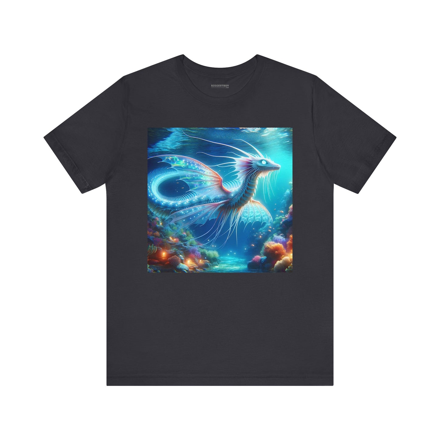 Camiseta | Unisex | Camiseta de punto | Manga corta | Fantasía Acuática | Dragón Marino
