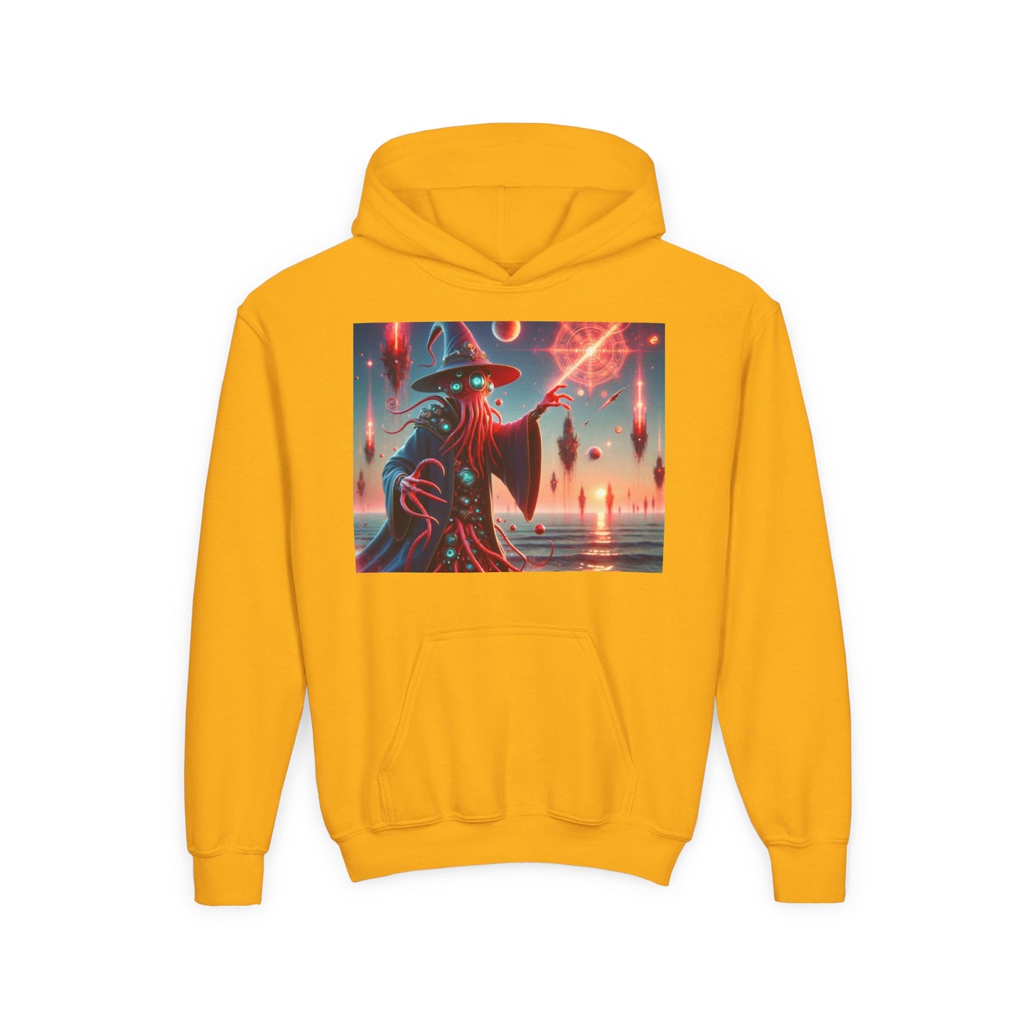 Sweatshirt | Jugend | Kapuzenpullover | Schwere Mischung | Lovecraftian Horror | Illithiden | Zauberer