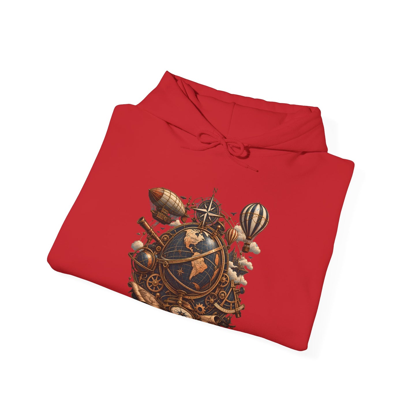 Steampunk Globe - Pullover Hoodie