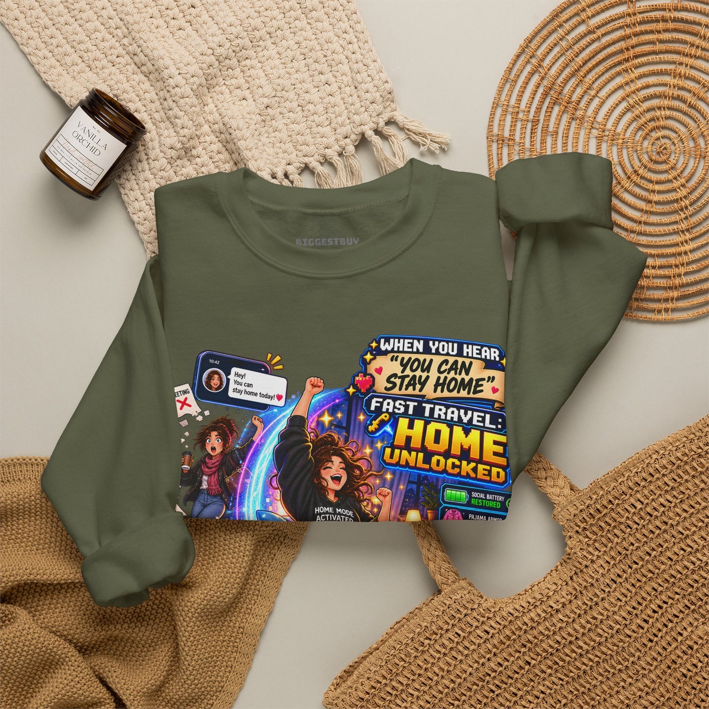 Quarantine Vibe - Crewneck Sweatshirt