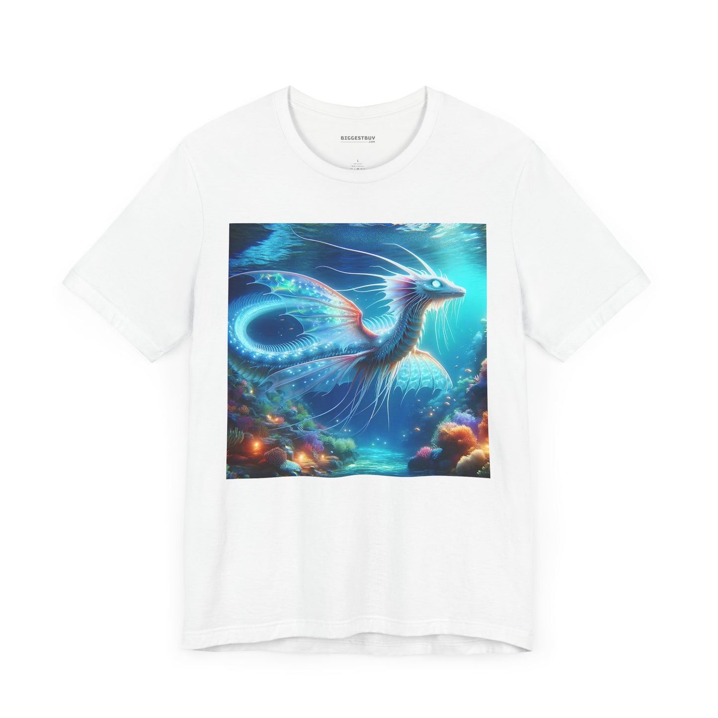Camiseta | Unisex | Camiseta de punto | Manga corta | Fantasía Acuática | Dragón Marino