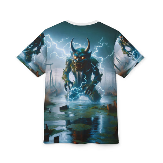 Camiseta | Estampado completo | Camiseta unisex | Horror Eldritch | Demonio Elemental