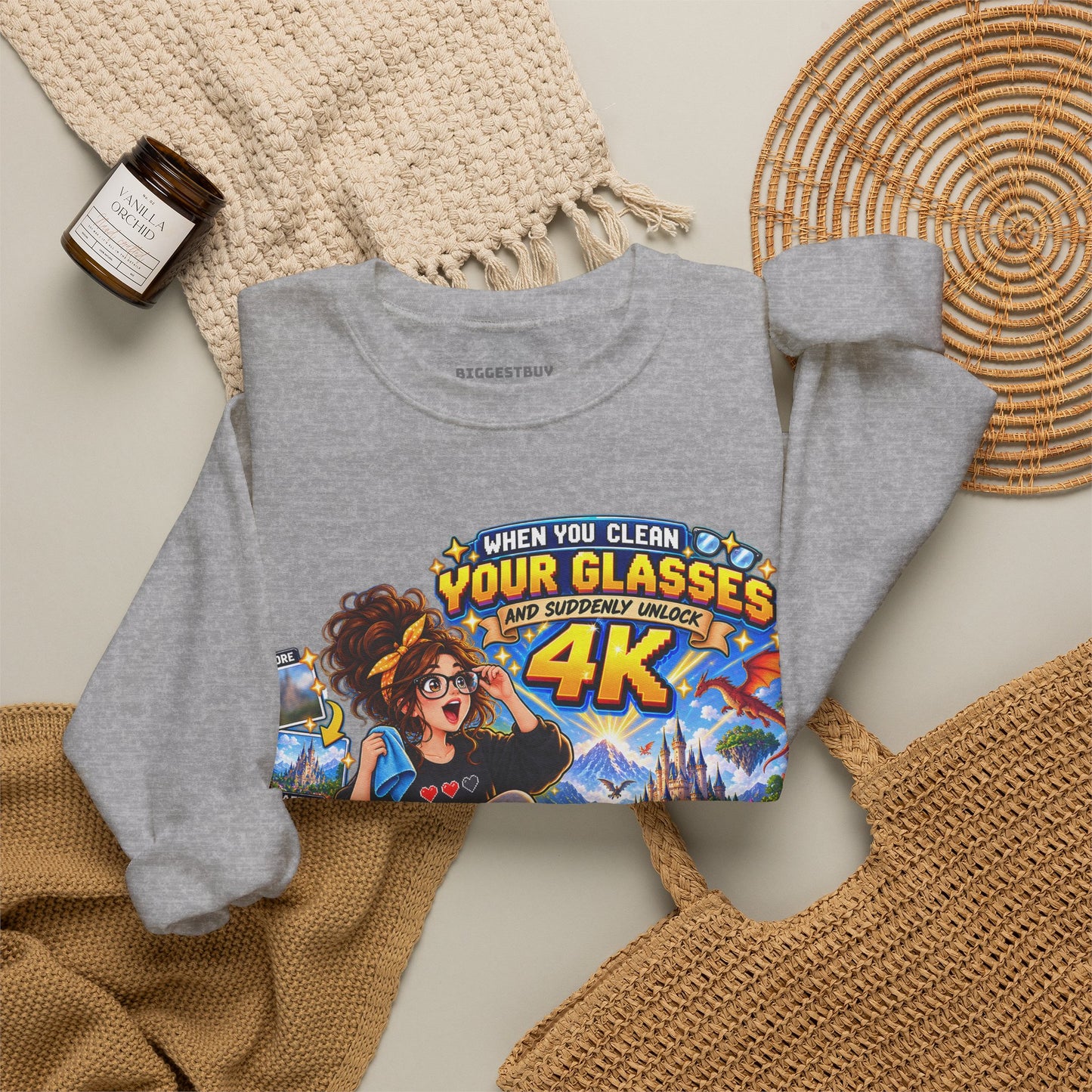 Glasses Galaxy - Crewneck Sweatshirt