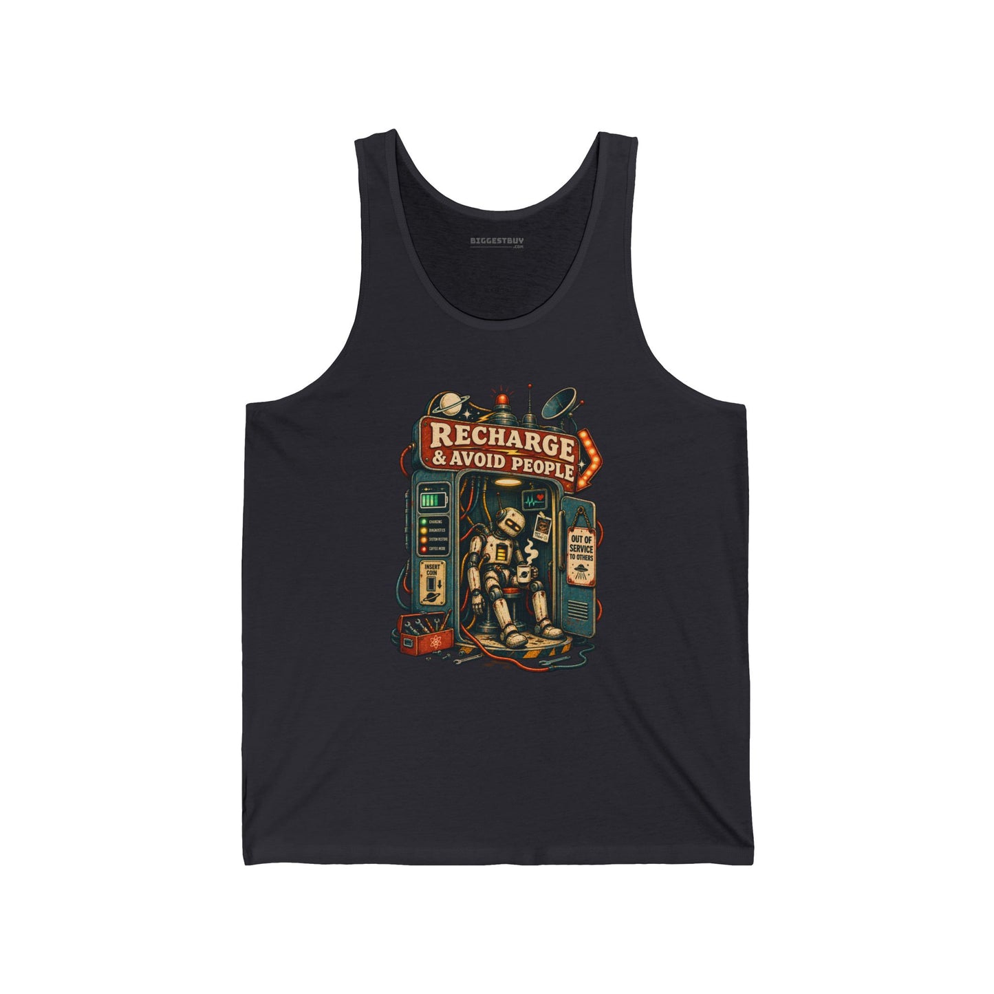 Social Recharge - Jersey Tank Top
