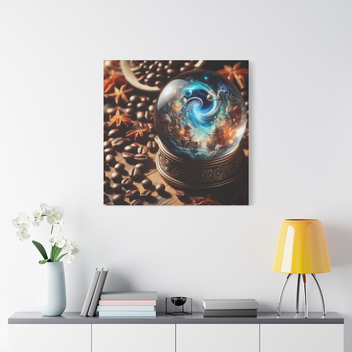 Canvas | Matte | Cosmic Fantasy | Mystical Globe